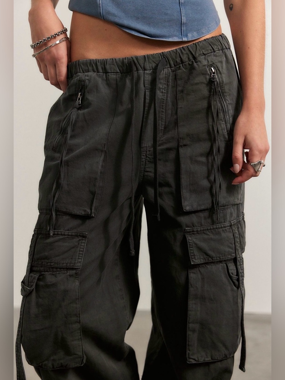 NWT Citizens of Humanity Andira Pull-On Pants Charcoal size Small - Picture 3 of 6